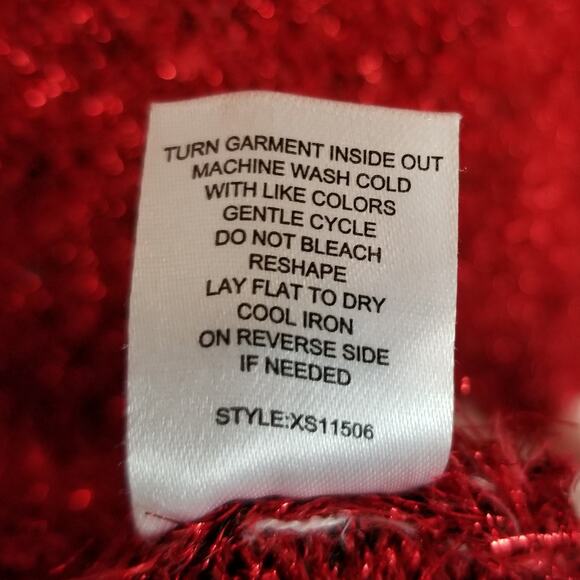 33 Degrees Women's Ugly Christmas Sweater Red White Size Large - Picture 6 of 6